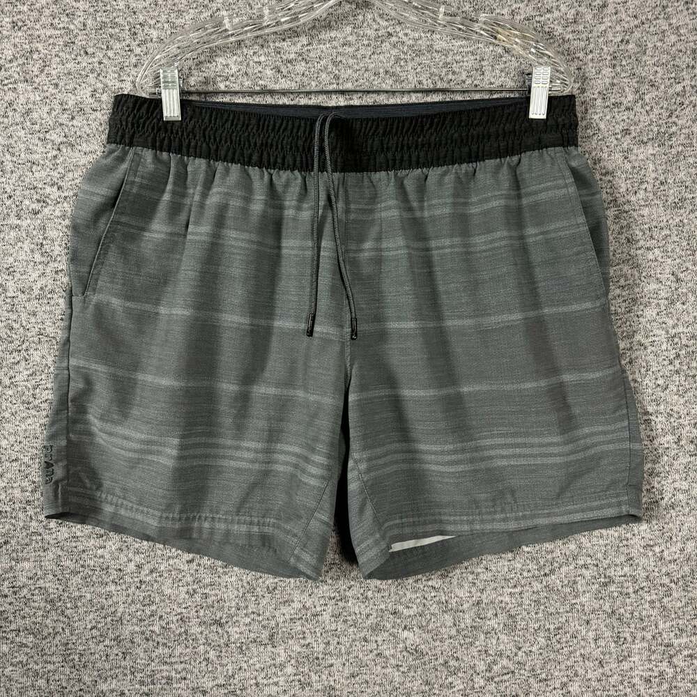 Prana Men's Size XL Polyester Linerless Drawstring 6" Activwear Shorts